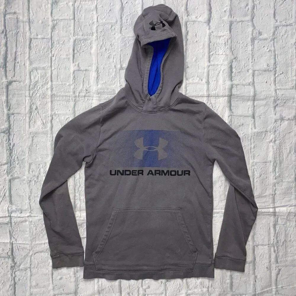 Under Armour youth L loose fit pullover Longsleeve hoodie grey
